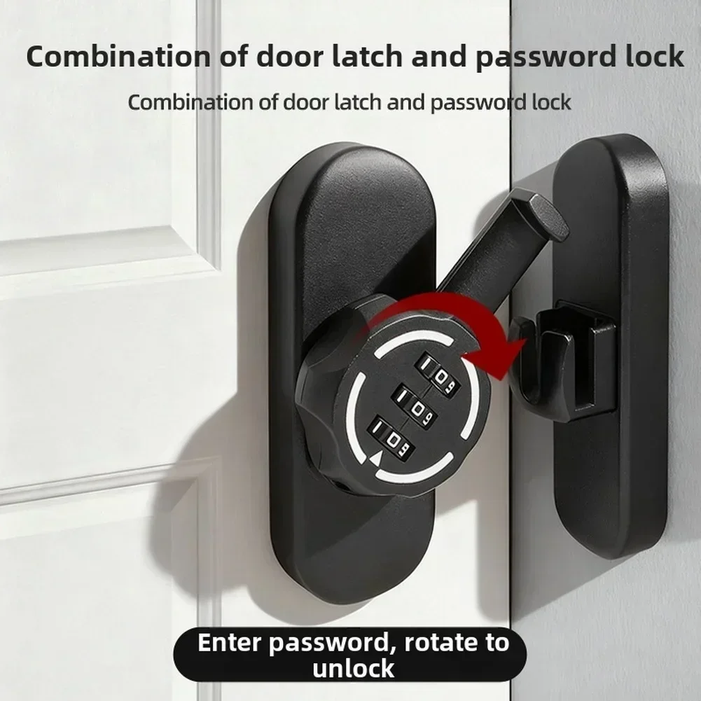 Furniture Sliding Door Hardware - Password Door Latch 90/180 Degree Barn