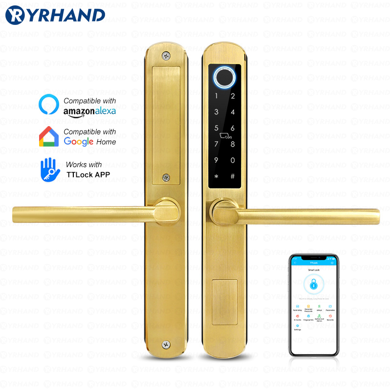 Furniture Sliding Door Hardware - IP66 Gold Stainless steel Sliding Glass