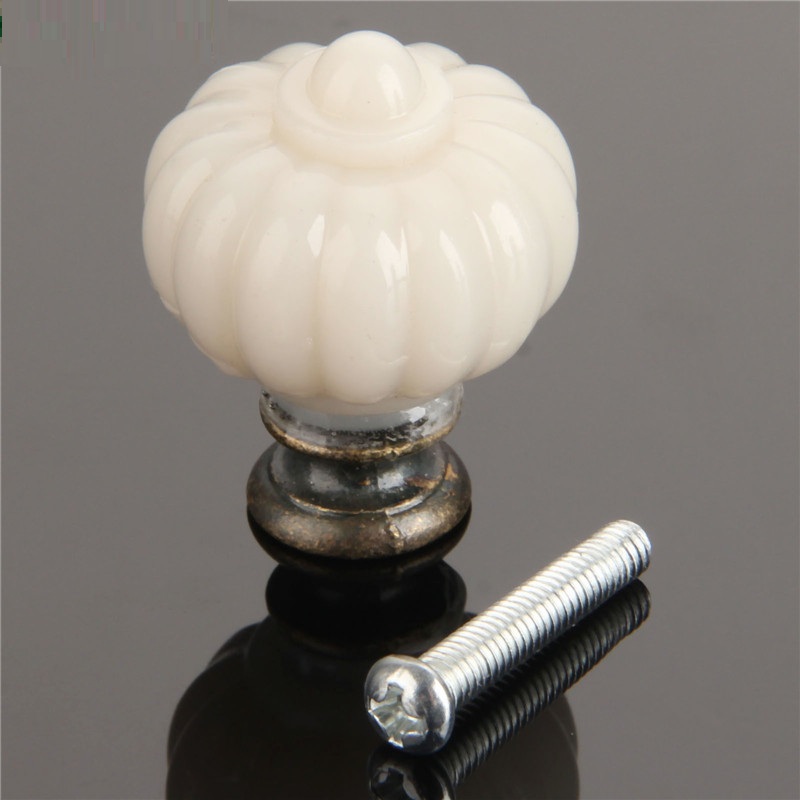Furniture Hardware Knobs - 1 Máy Tính Acrylic Trắng Ngà