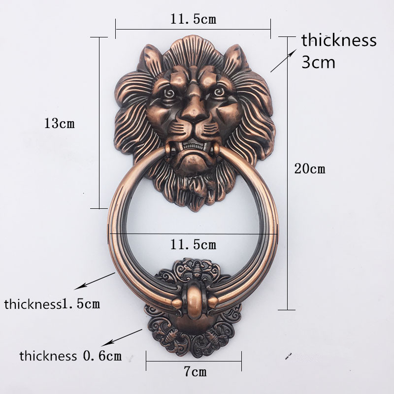 Furniture Hardware Knobs - Đồng Cổ Đầu Sư Tử Tay