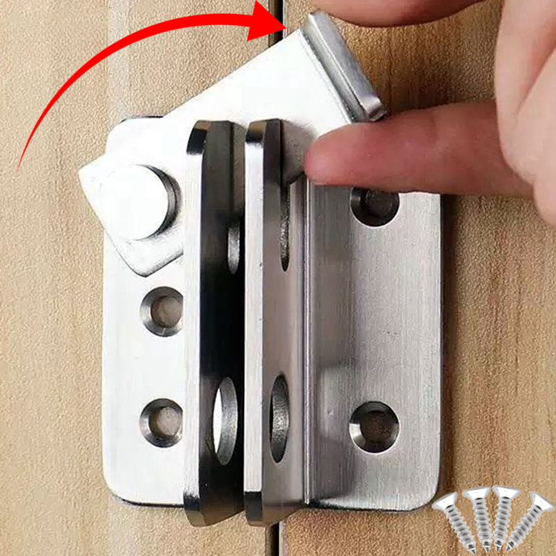 Furniture Sliding Door Hardware - 1/5set Flip Latch Gate Latches Stainless