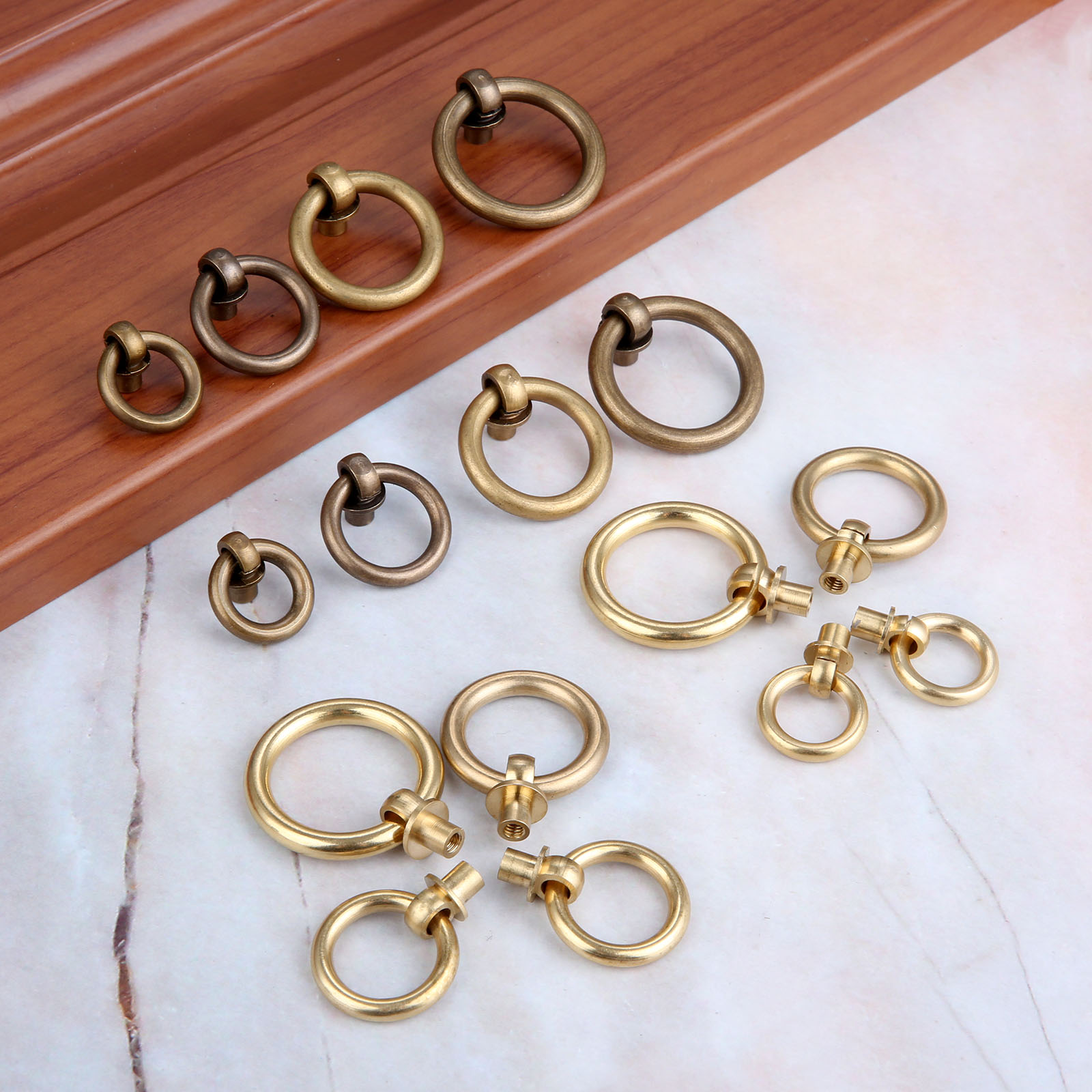 Vintage Furniture Hardware Pulls - 2 Chiếc Cổ Ngăn Kéo Cửa