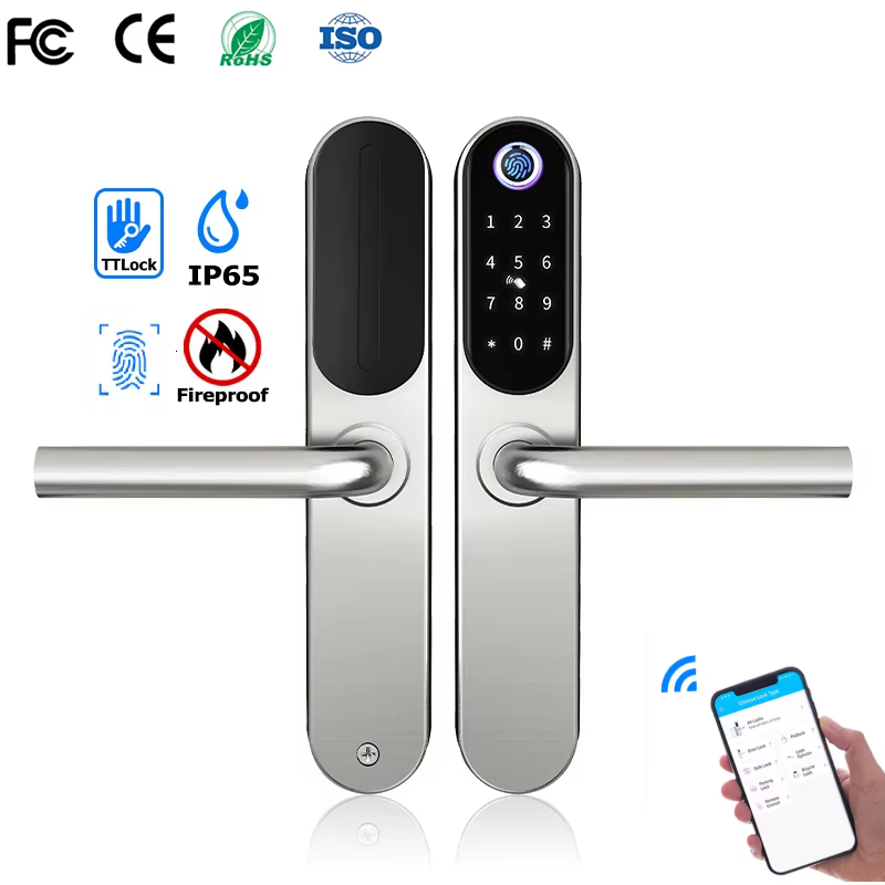 Furniture Sliding Door Hardware - 304 Stainless Steel Digital Smart Lock