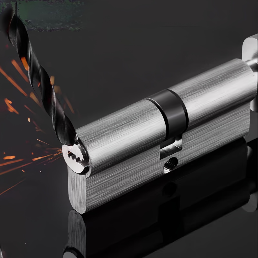 Furniture Sliding Door Hardware - 1Pc European Standard 60/70/80/90mm Lock Cylinder,