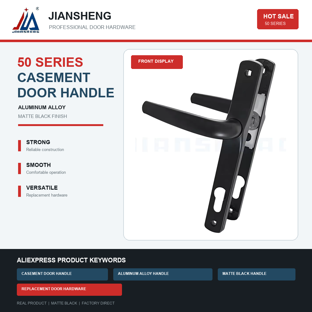 Furniture Sliding Door Hardware - Double-Sided Aluminum Alloy Sliding Door Handle