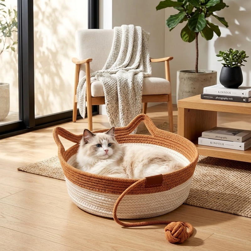35/40/46cm Handwoven Cotton Ro - đánh giá và giá Furniture Hardware For Bed