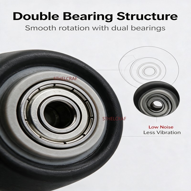 4Pcs Double Bearing Soft Rubbe - đánh giá và giá Furniture Hardware Replacement