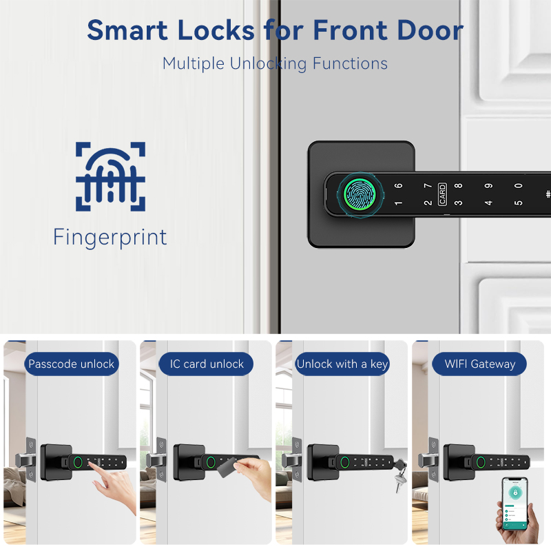 XSDTS Tuya Handle Fingerprint  - đánh giá và giá Door Handle Bar
