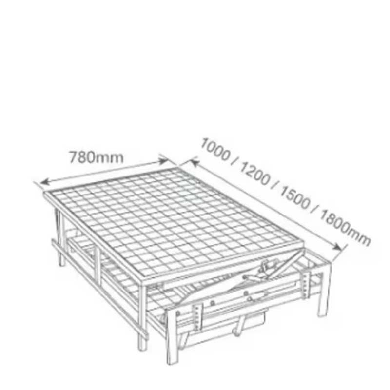 Multifunctional three-fold fli - đánh giá và giá Furniture Hardware For Bed