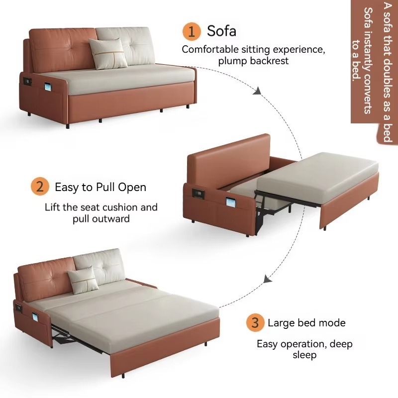Multifunctional three-fold fli - đánh giá và giá Furniture Hardware For Bed