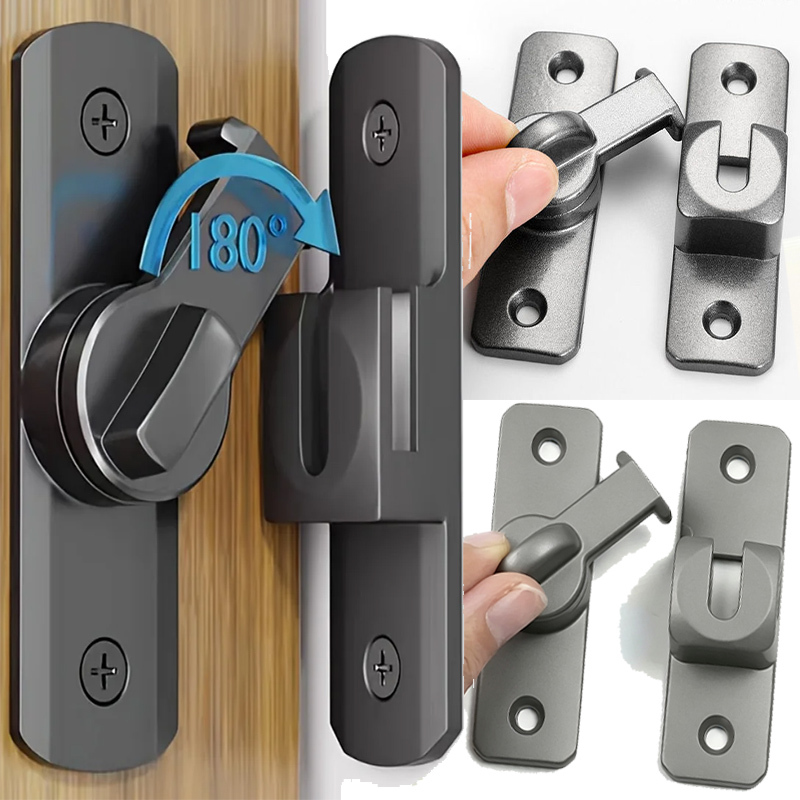 90/180° Rotate Door Lock Zinc  - đánh giá và giá Furniture Sliding Door Hardware