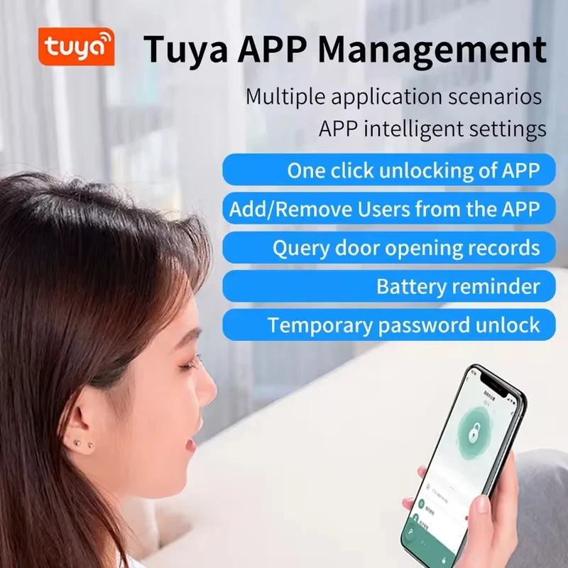 Tuya App Bluetooth Smart Finge - đánh giá và giá Door Handle Bar