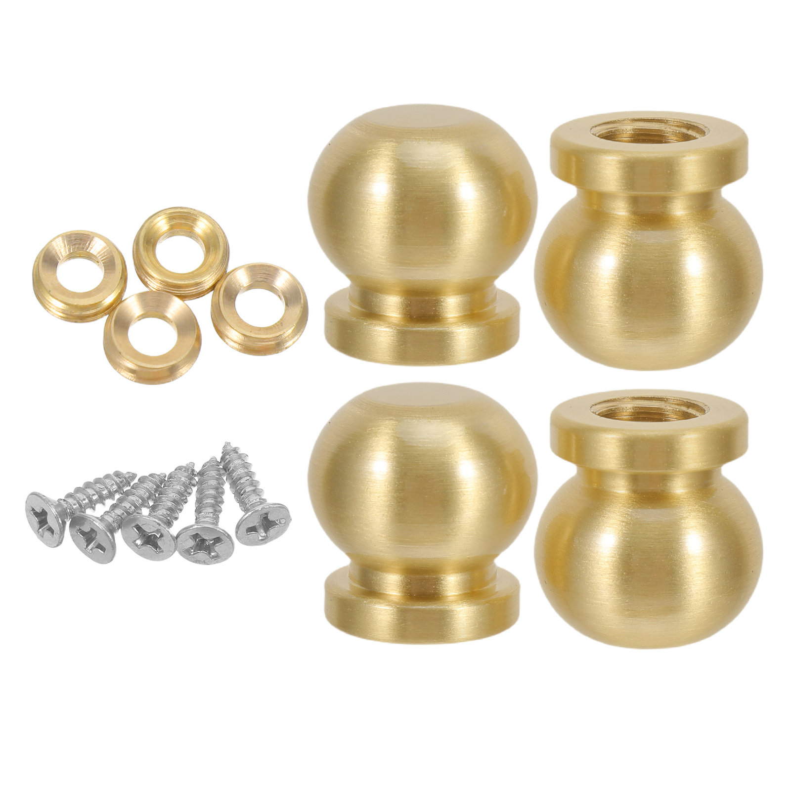 4pcs Brass Wooden Box Feet Bal - đánh giá và giá Furniture Hardware Replacement