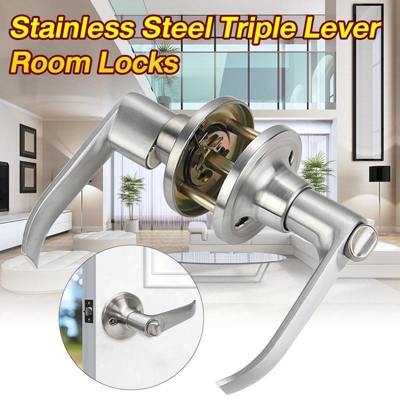1Pc Indoor Room Door Lock Alum - đánh giá và giá Door Handle Bar