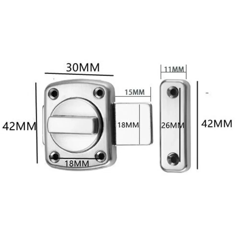 Anti-theft Cast Metal Door Lat - đánh giá và giá Furniture Sliding Door Hardware