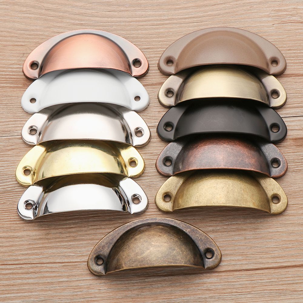 2 Chiếc Đồng Thau Giả Cổ Vỏ Va - đánh giá và giá Vintage Furniture Hardware Pulls