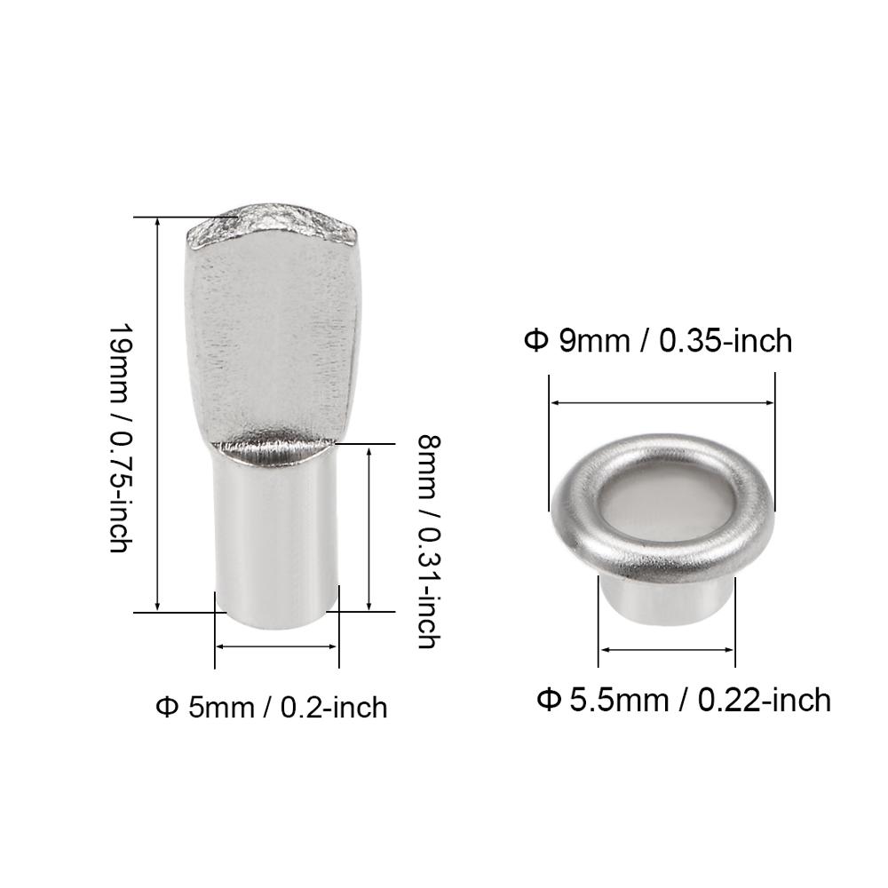 Uxcell 20-200 Chiếc Kệ Chân Đế - đánh giá và giá Shelf Peg Support