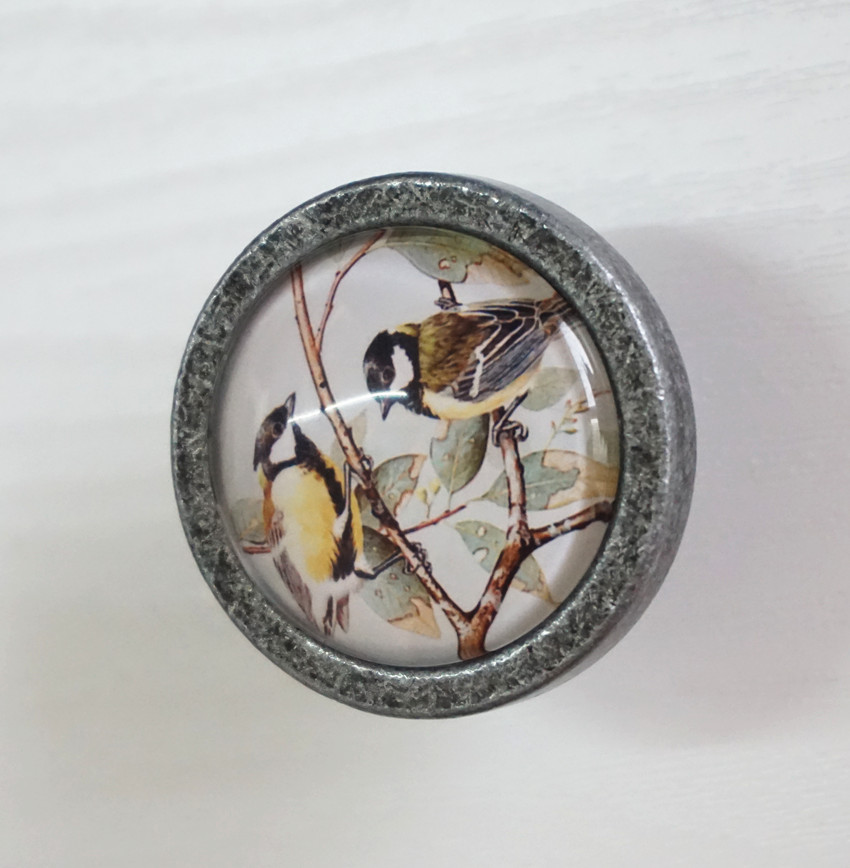 Hai Con Chim -- Ngăn Kéo Núm V - đánh giá và giá Vintage Furniture Hardware Pulls