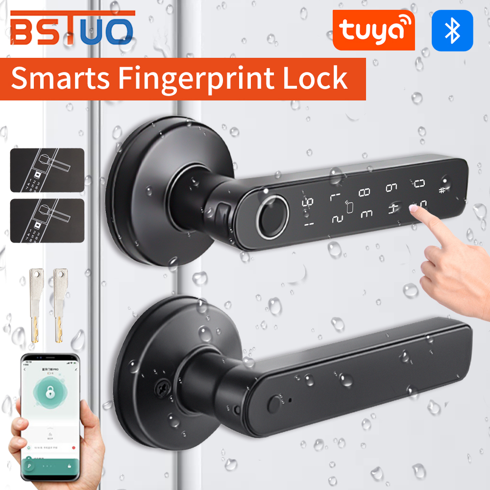 Tuya Bluetooth Smart Door Lock - đánh giá và giá Door Handle Bar
